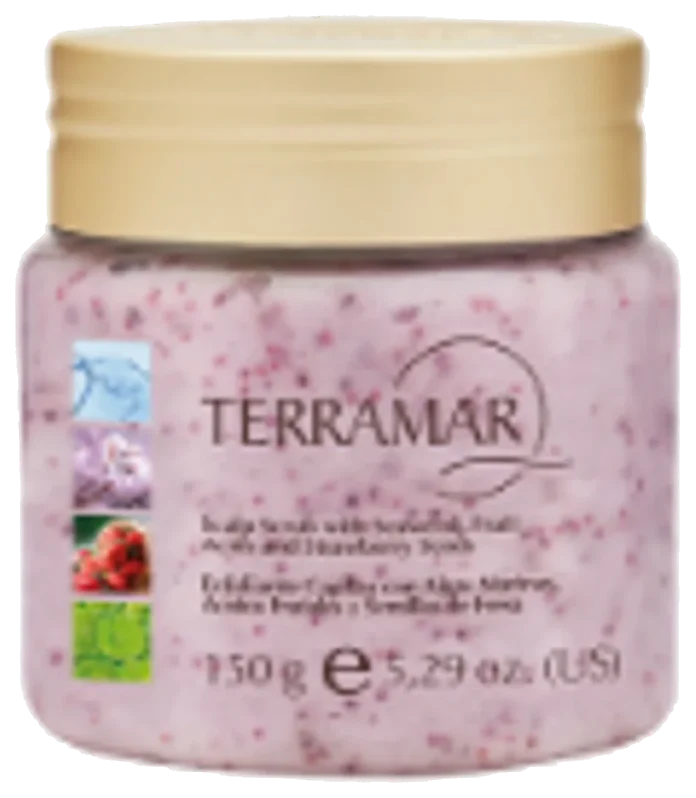 Exfoliante Capilar con Algas Marinas, Ácidos Frutales y Semillas de Fresa